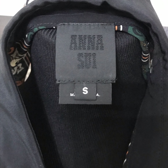 Worn Once - Anna Sui Cat Ruffle-Hem Silk Blouse - Picture 5 of 5